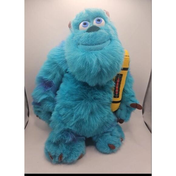 Disney Pixar Other - Hasbro Vintage 2001 Disney Pixar Talking Bedtime Sculley Blue Monsters Inc. Vtg